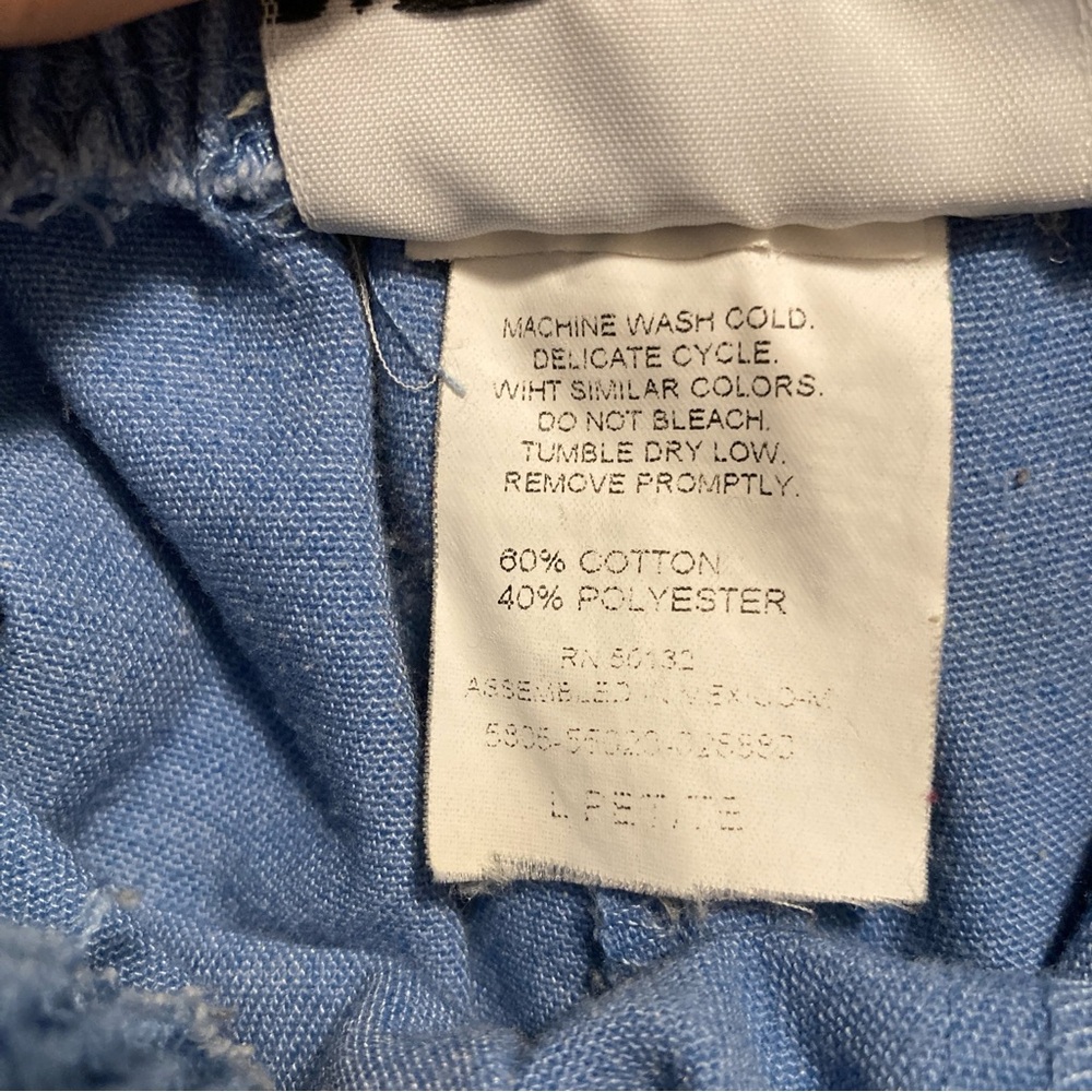 GUC BonWorth Vintage 90s Lightweight Denim Pull On Capri Blue Women's Size LP - Picture 8 of 9